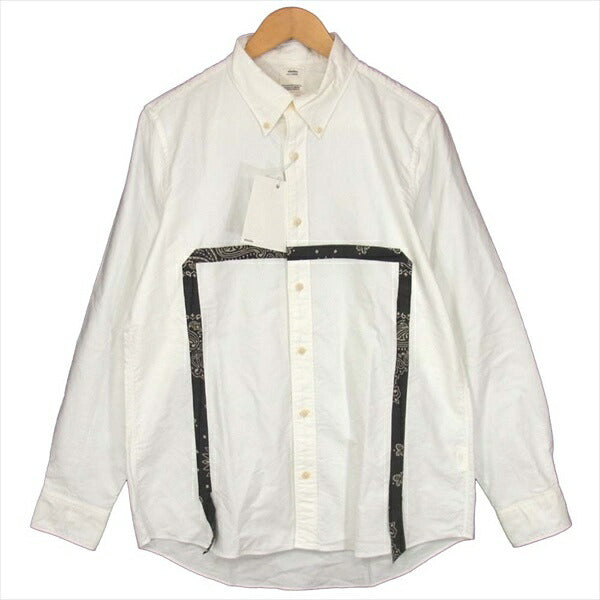 VISVIM ビズビム 0118105011002 V＋V 5-NATION SHIRT L/S バンダナ柄 18SS 長袖シャツ ホワイト系 3【中古】