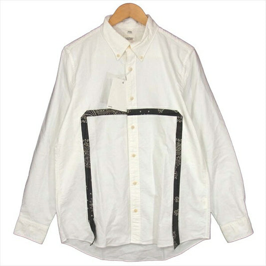 VISVIM ビズビム 0118105011002 V＋V 5-NATION SHIRT L/S バンダナ柄 18SS 長袖シャツ ホワイト系 3【中古】