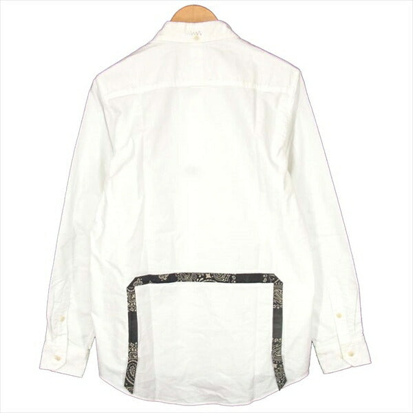 VISVIM ビズビム 0118105011002 V＋V 5-NATION SHIRT L/S バンダナ柄 18SS 長袖シャツ ホワイト系 3【中古】