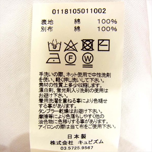 VISVIM ビズビム 0118105011002 V＋V 5-NATION SHIRT L/S バンダナ柄 18SS 長袖シャツ ホワイト系 3【中古】
