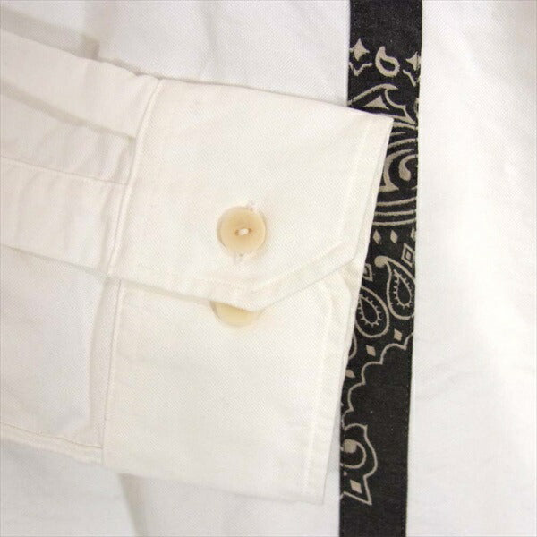 VISVIM ビズビム 0118105011002 V＋V 5-NATION SHIRT L/S バンダナ柄 18SS 長袖シャツ ホワイト系 3【中古】