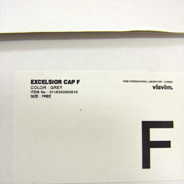 VISVIM ビズビム 0118303003010 SPOT EXCELSIOR CAP 野球帽 ワンポイント 18SS キャップ グレー系 F【美品】【中古】