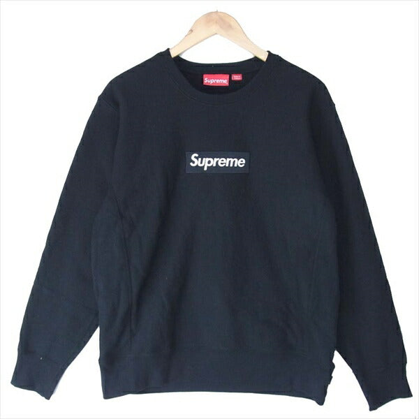 Supreme シュプリーム 18AW Box Logo Crewneck Sweatshirt ボックスロゴ クルーネック スウェット ブラック系 M【中古】