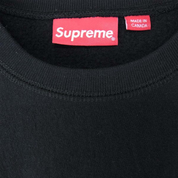 Supreme シュプリーム 18AW Box Logo Crewneck Sweatshirt ボックスロゴ クルーネック スウェット ブラック系 M【中古】