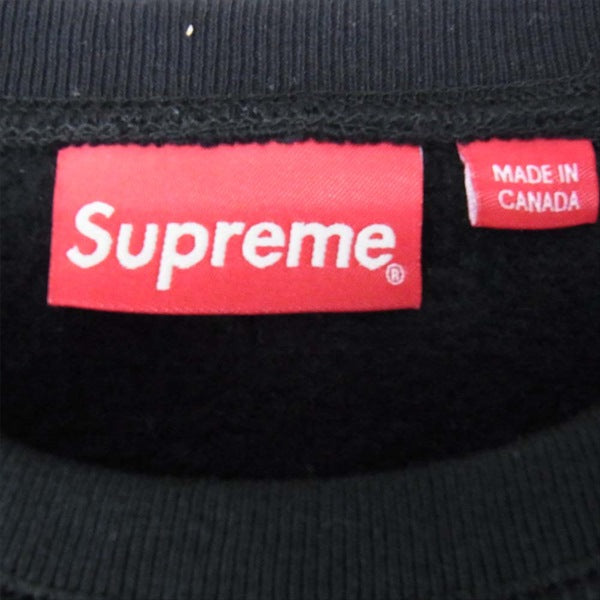 Supreme シュプリーム 18AW Box Logo Crewneck Sweatshirt ボックスロゴ クルーネック スウェット ブラック系 M【中古】