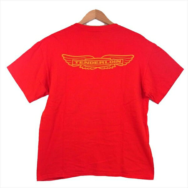 TENDERLOIN テンダーロイン × HIDE&SEEK ハイドアンドシーク イーグルグラフィック Tシャツ レッド系 レッド系 M【中古】
