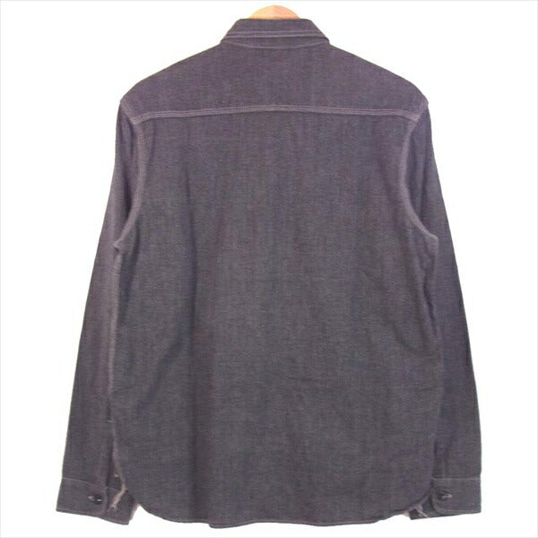 TENDERLOIN テンダーロイン T-SALT'N PEPPER SHT シャンブレーシャツ 長袖シャツ 黒系 黒系 M【中古】