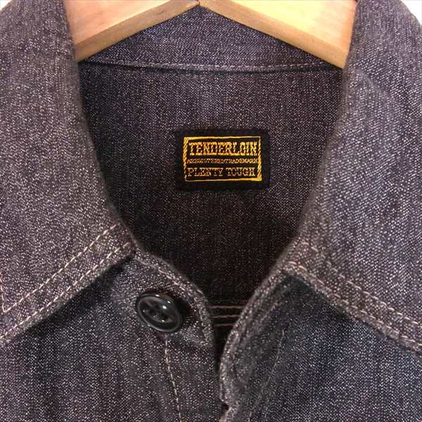 TENDERLOIN テンダーロイン T-SALT'N PEPPER SHT シャンブレーシャツ 長袖シャツ 黒系 黒系 M【中古】