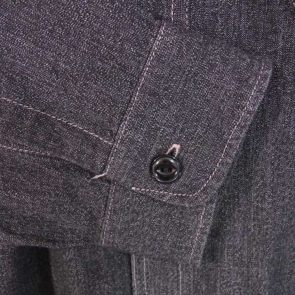 TENDERLOIN テンダーロイン T-SALT'N PEPPER SHT シャンブレーシャツ 長袖シャツ 黒系 黒系 M【中古】