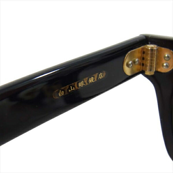 TENDERLOIN テンダーロイン × 白山眼鏡店 IN THE WIND メガネ 眼鏡 サングラス ゴールド系金具 クリアレンズ 眼鏡 ブラック系【中古】