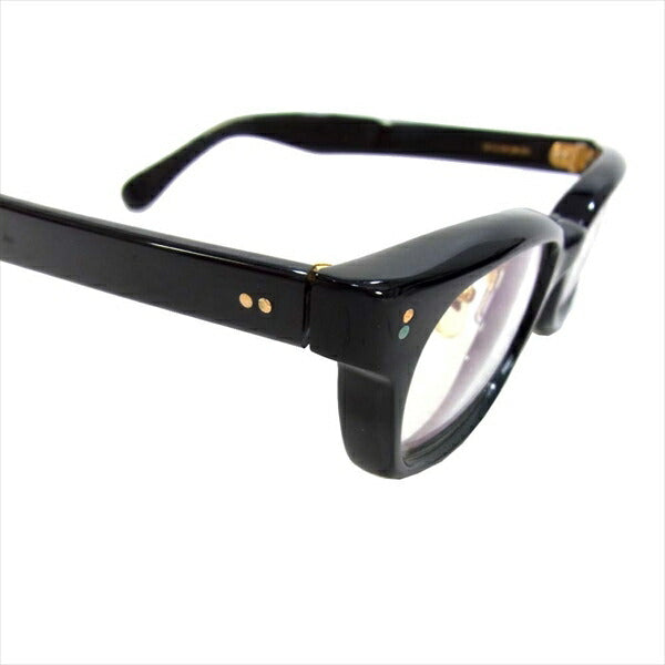 TENDERLOIN テンダーロイン × 白山眼鏡店 IN THE WIND メガネ 眼鏡 サングラス ゴールド系金具 クリアレンズ 眼鏡 ブラック系【中古】
