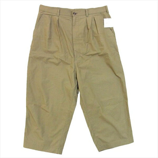 COMME des GARCONS HOMME コムデギャルソンオム HE-P025-051 綿ウェザー 微起毛 2タック パンツ ベージュ系 L【美品】【中古】