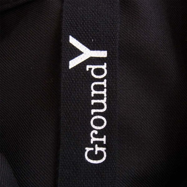 Yohji Yamamoto ヨウジヤマモト ground y グラウンドワイ 20AW GR-B09-100 ジッパー カラー シャツ 長袖シャツ 黒系 3【新古品】【未使用】【中古】