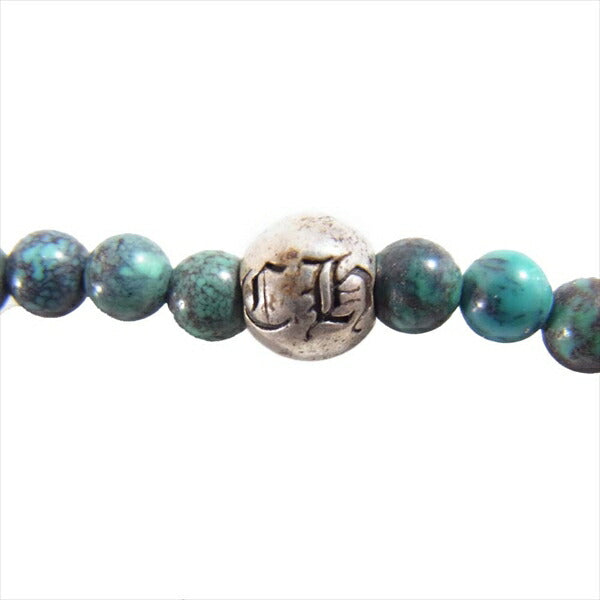 CHROME HEARTS クロムハーツ（原本有） 国内正規店原本付属 CHROME HEARTS 4mm BEAD ビーズ ブレスレット 青系【中古】