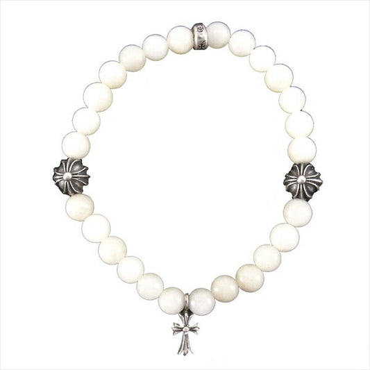 CHROME HEARTS クロムハーツ（原本無） 6mm BEAD ビーズ  ブレスレット シルバー【中古】