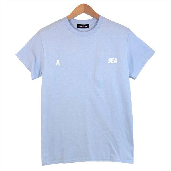 ウィンダンシー SOPHNET ソフネット WDS LINE STONE SEA T-SHIRT WDS-SPNT-02 ラインストーン Tシャツ 水色系  水色系 S【極上美品】【中古】