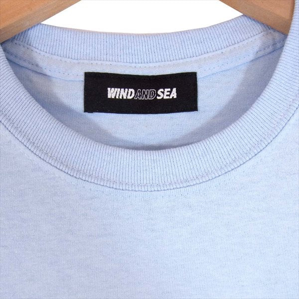 ウィンダンシー SOPHNET ソフネット WDS LINE STONE SEA T-SHIRT WDS-SPNT-02 ラインストーン Tシャツ 水色系  水色系 S【極上美品】【中古】