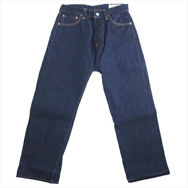 EVISU エヴィス Lot2000 ボタンフライ ストレート デニム パンツ インディゴブルー系 32【美品】【中古】