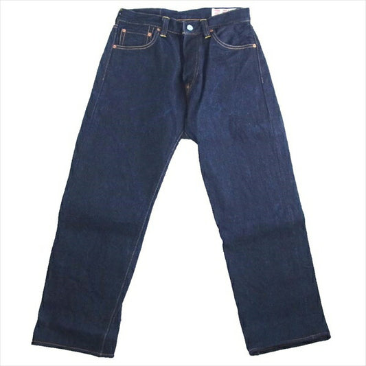 EVISU エヴィス Lot2000 ボタンフライ ストレート デニム パンツ インディゴブルー系 32【美品】【中古】