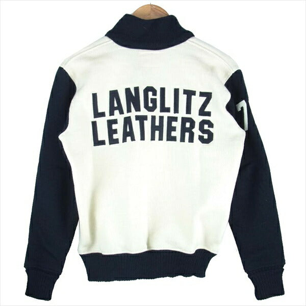 LANGLITZ LEATHERS ラングリッツレザーズ ディーエン Dehen 70th ハーフジップ ウール ニット プルオーバー ニット オフホワイト系 S【中古】