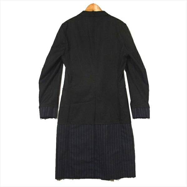 COMME des GARCONS HOMME PLUS コムデギャルソンオムプリュス PS-J007 ドッキング コート ブラック系 × ネイビー系 XS【美品】【中古】