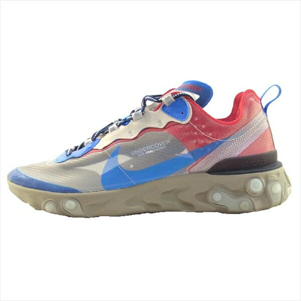 NIKE ナイキ ×アンダーカバー UNDERCOVER BQ2718-200 REACT ELEMENT 87 リアクト エレメント 87 スニーカー ネイビー系 28cm【中古】