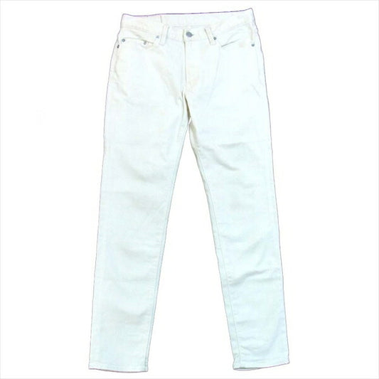 HYSTERIC GLAMOUR ヒステリックグラマー 0243AP01 14AW ペグトップ スリムデニム デニム パンツ 白系 白系 30【中古】