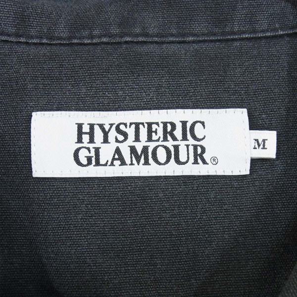 HYSTERIC GLAMOUR ヒステリックグラマー 0222AH05 HYS TIMES pt 半袖ボーリング SH オープンカラー ボーリングシャツ ブラック系 M【中古】