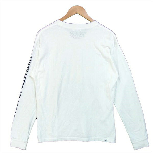 HYSTERIC GLAMOUR ヒステリックグラマー 02171CL06 CR/ROCK'N BONES COVER リブ付ロング Tシャツ 白系 S【中古】