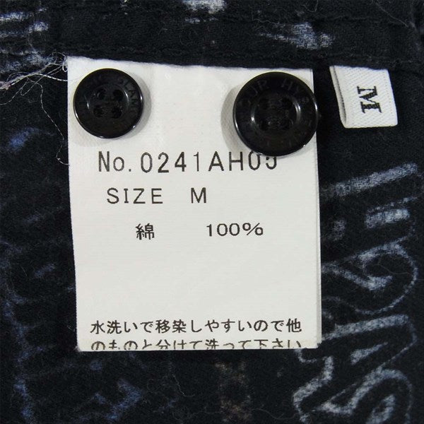 HYSTERIC GLAMOUR ヒステリックグラマー 0241AH03 ガールプリント 総柄 長袖 シャツ 長袖シャツ ダークネイビー系 M【美品】【中古】