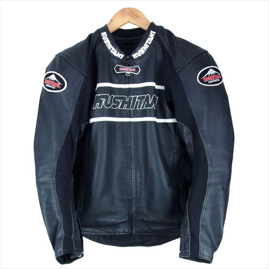 クシタニ レザー パンチング ジャケット ブラック系【中古】