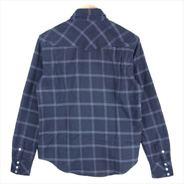 NUMBER(N)INE ナンバーナイン チェック柄 フランネル ウエスタン 長袖シャツ ブラック系 ２【中古】