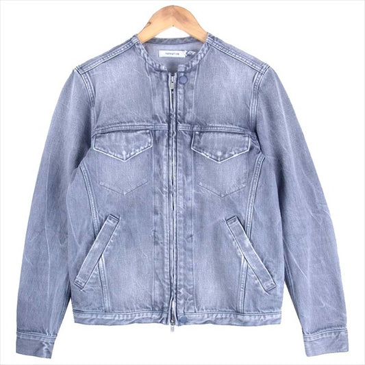 nonnative ノンネイティブ NN-J2808 TRACKER BLOUSON COTTON 12oz COLOR DENIM ノーカラー デニム ジャケット グレー系【中古】