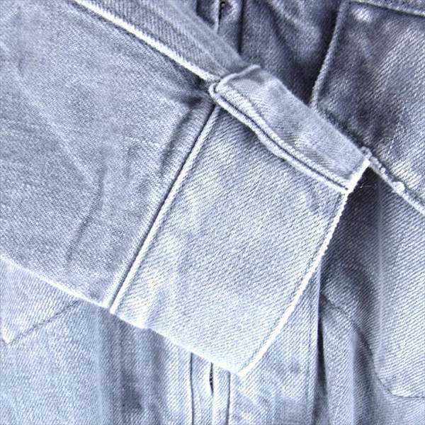 nonnative ノンネイティブ NN-J2808 TRACKER BLOUSON COTTON 12oz COLOR DENIM ノーカラー デニム ジャケット グレー系【中古】