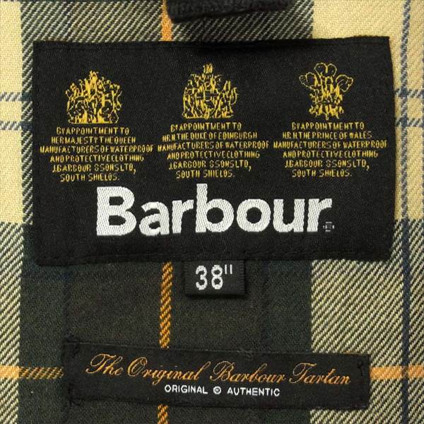 Barbour バブアー MWX0500 OL71 Bedalle SL ウオッシュ加工 ビデイル スリムフィット ジャケット カーキ(オリーブグリーン)系 38【中古】