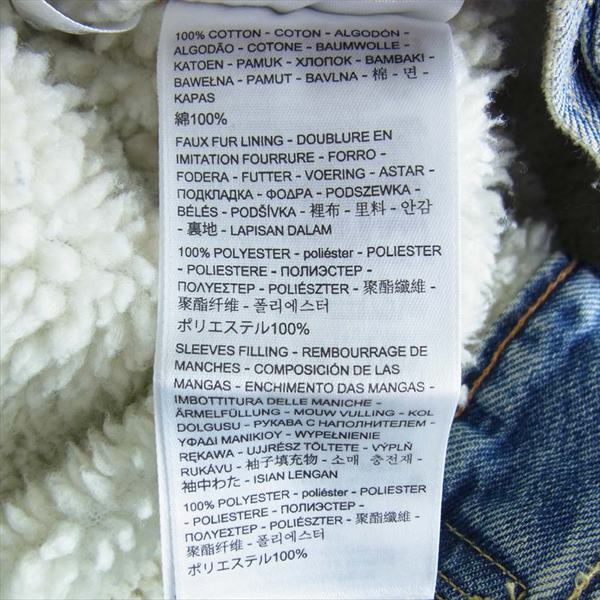 Levi's リーバイス 163650044 SHERPA TRUCKER JKT MEDIUM WASH シェルパ トラッカー デニム ボア ジャケット インディゴブルー系 S【新古品】【未使用】【中古】