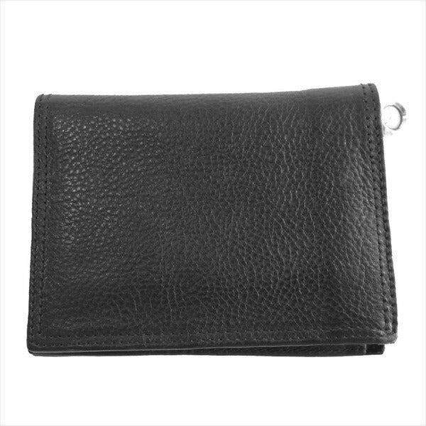 LEONARD KAMHOUT レナードカムホート Wallet ウォレット シルクリンク メイティングフライト キッシーズ ウォレット 二つ折り 財布 黒系【中古】