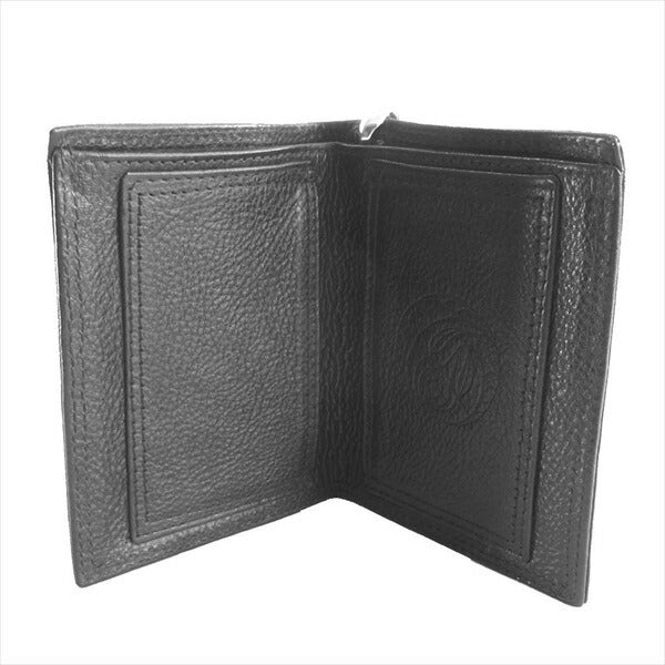 LEONARD KAMHOUT レナードカムホート Wallet ウォレット シルクリンク メイティングフライト キッシーズ ウォレット 二つ折り 財布 黒系【中古】