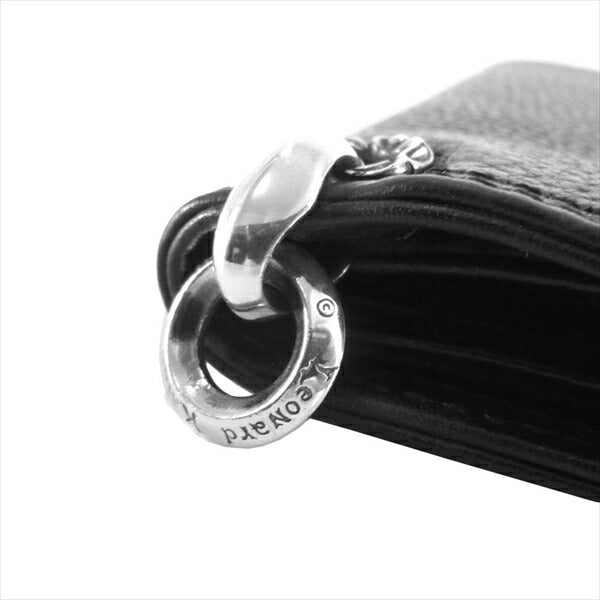 LEONARD KAMHOUT レナードカムホート Wallet ウォレット シルクリンク メイティングフライト キッシーズ ウォレット 二つ折り 財布 黒系【中古】