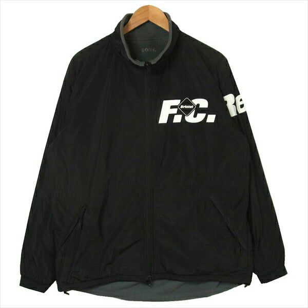 F.C.R.B. エフシーアールビー 19AW 192041 POLARTEC FLEECE REVERSIBLE BLOUSON リバーシブル フリース ジャケット ブラック系 × グレー系 L【中古】