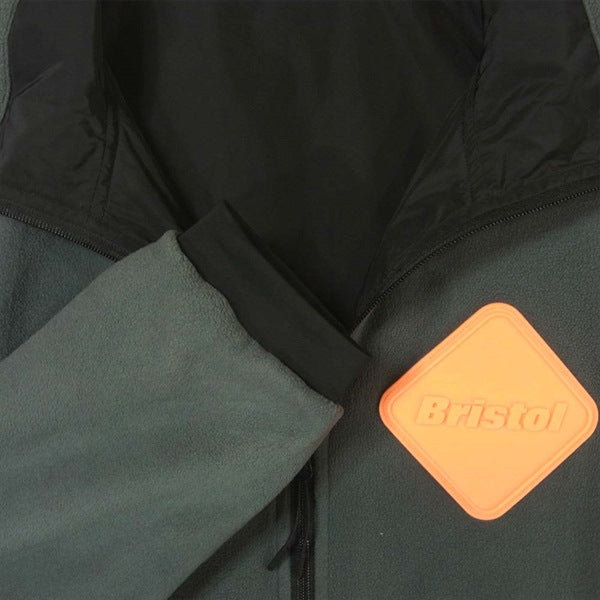 F.C.R.B. エフシーアールビー 19AW 192041 POLARTEC FLEECE REVERSIBLE BLOUSON リバーシブル フリース ジャケット ブラック系 × グレー系 L【中古】