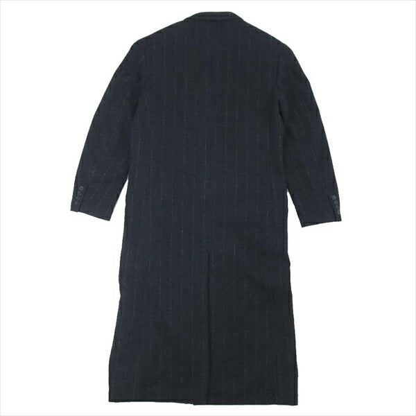 Yohji Yamamoto POUR HOMME ヨウジヤマモトプールオム 20AW HR-J26-849 内田漢字1216 リバーシブル 裏総シルク マキシ丈 コート ブラック系 3【極上美品】【中古】