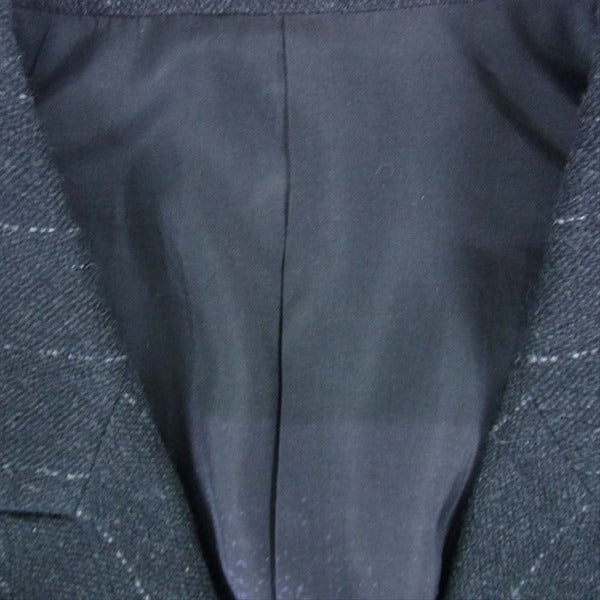 Yohji Yamamoto POUR HOMME ヨウジヤマモトプールオム 20AW HR-J26-849 内田漢字1216 リバーシブル 裏総シルク マキシ丈 コート ブラック系 3【極上美品】【中古】