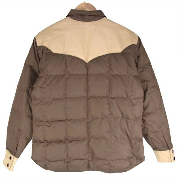 THE FLAT HEAD ザフラットヘッド ウエスタン ダウン ジャケット ブラウン系 40【中古】