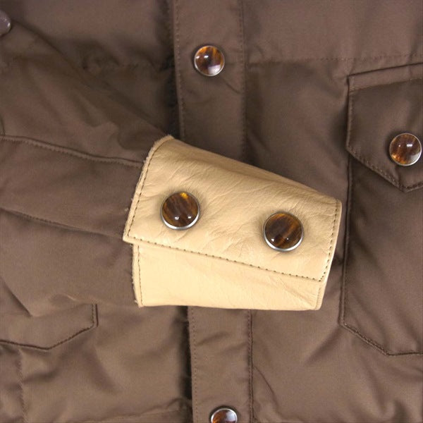 THE FLAT HEAD ザフラットヘッド ウエスタン ダウン ジャケット ブラウン系 40【中古】