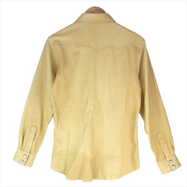 THE FLAT HEAD ザフラットヘッド FSD-32 ディアスキン シャツ ジャケット ベージュ系【中古】