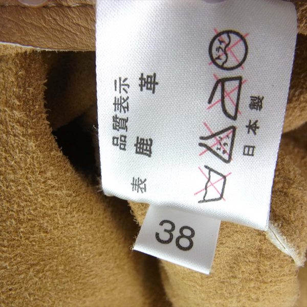 THE FLAT HEAD ザフラットヘッド FSD-32 ディアスキン シャツ ジャケット ベージュ系【中古】