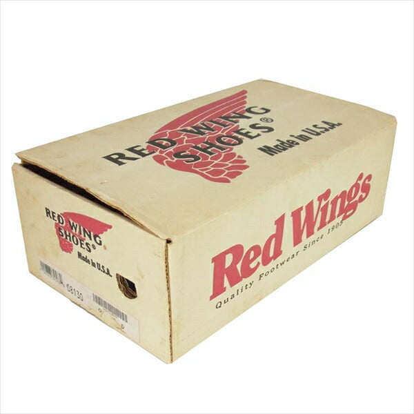 RED WING レッドウィング 8130 刺繍羽タグ 箱付き レザー モックトゥ ブーツ ブラック系 9D【中古】