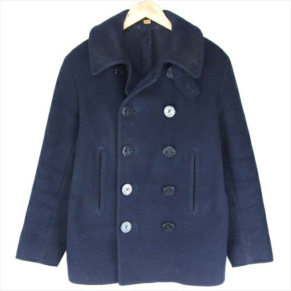Buzz Rickson's バズリクソンズ BR11554 PEA COAT NAVAL CLOTHNG ピー コート ネイビー系 38【中古】