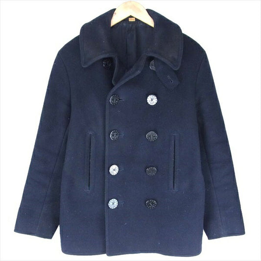 Buzz Rickson's バズリクソンズ BR11554 PEA COAT NAVAL CLOTHNG ピー コート ネイビー系 38【中古】